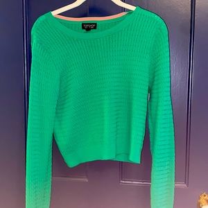 TOPSHOP green sweater size 8